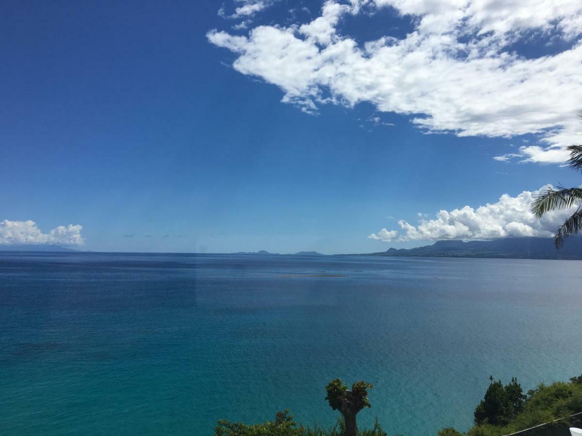 Studio Cozy Melissa Elegance - Guadeloupe , Le Gosier , Dampierre - Avec Pleine Vue Mer - Ocean A 180 Degres Ngoại thất bức ảnh